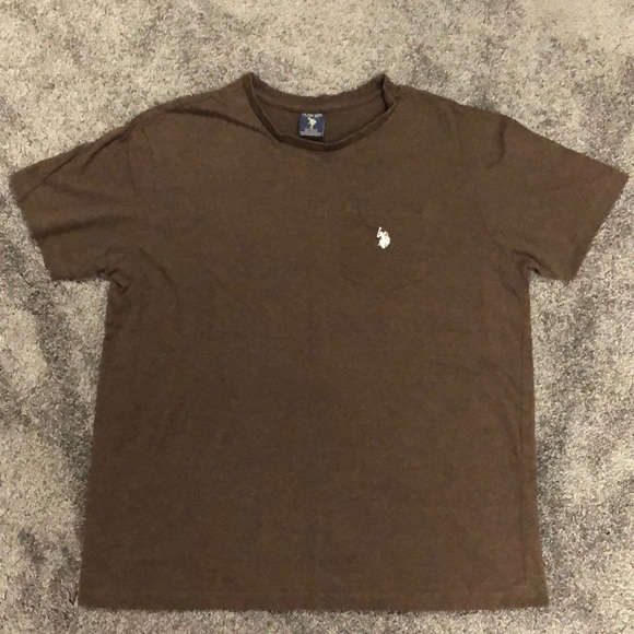 Men’s US Polo Assn brown tshirt - Picture 1 of 5